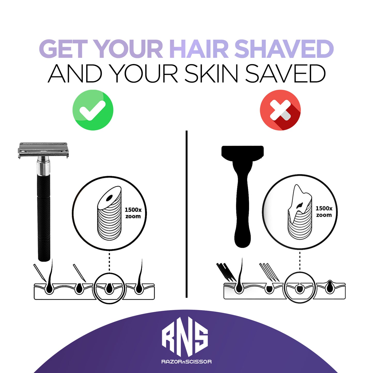 Black Butterfly Open Double Edge Safety Razor