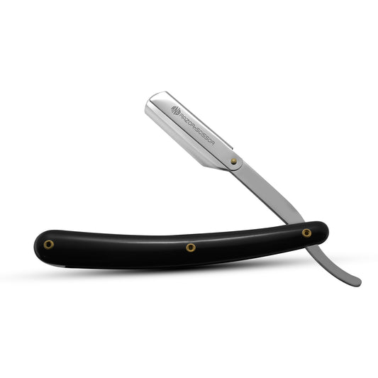 Straight Cut Throat Razor with Glossy Plastic Handle – Durable Barber Shaving Razor