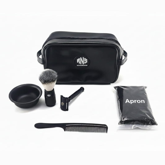 Matte Black Edition Travel Shaving Kit – Complete Men Grooming Set