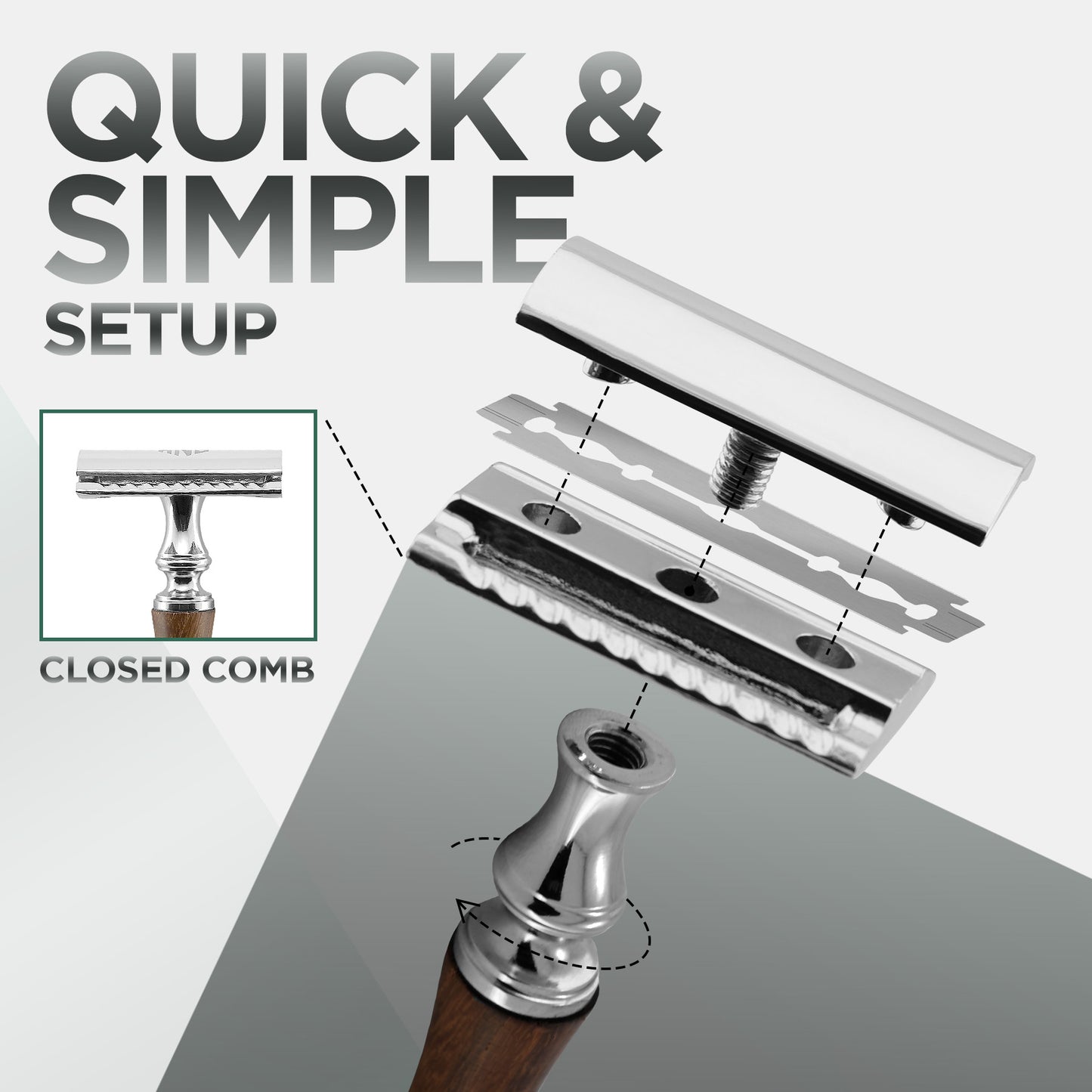 Nova – Wooden Double Edge Safety Razor