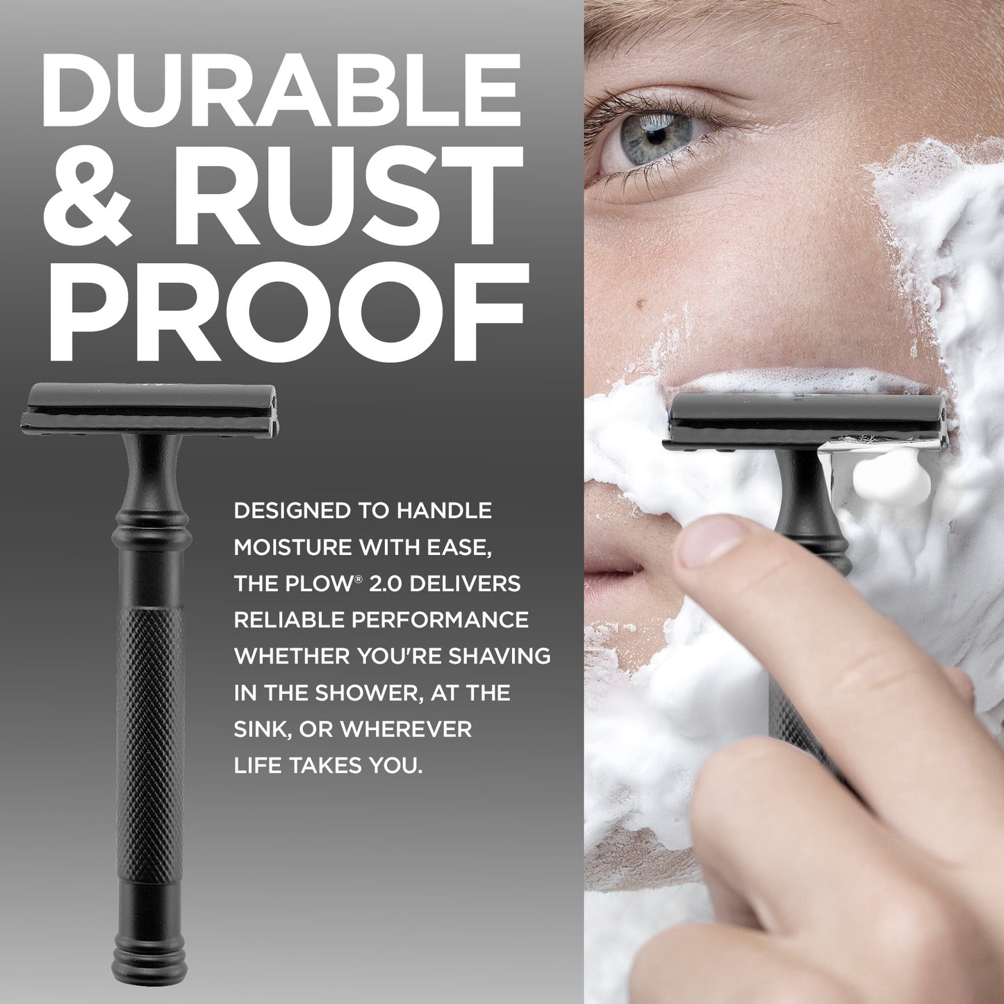 Titan - Matte Black Double Edge Safety Razor Stainless Steel