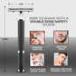 Textured Grip Black & Chrome Double Edge Safety Razor