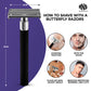 Black Butterfly Open Double Edge Safety Razor