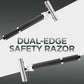 Textured Grip Black & Chrome Double Edge Safety Razor