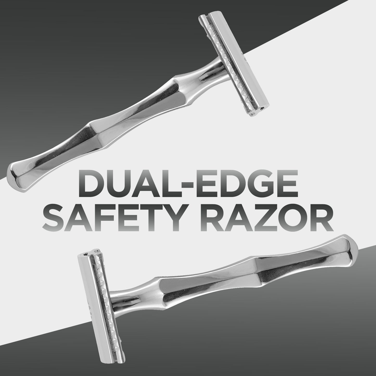 Diamond - Double Edge Safety Razor Premium Chrome Stainless Steel Shaving Razor