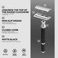 Textured Grip Black & Chrome Double Edge Safety Razor