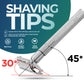 Chrome Textured Grip Butterfly Open Double Edge Safety Razor
