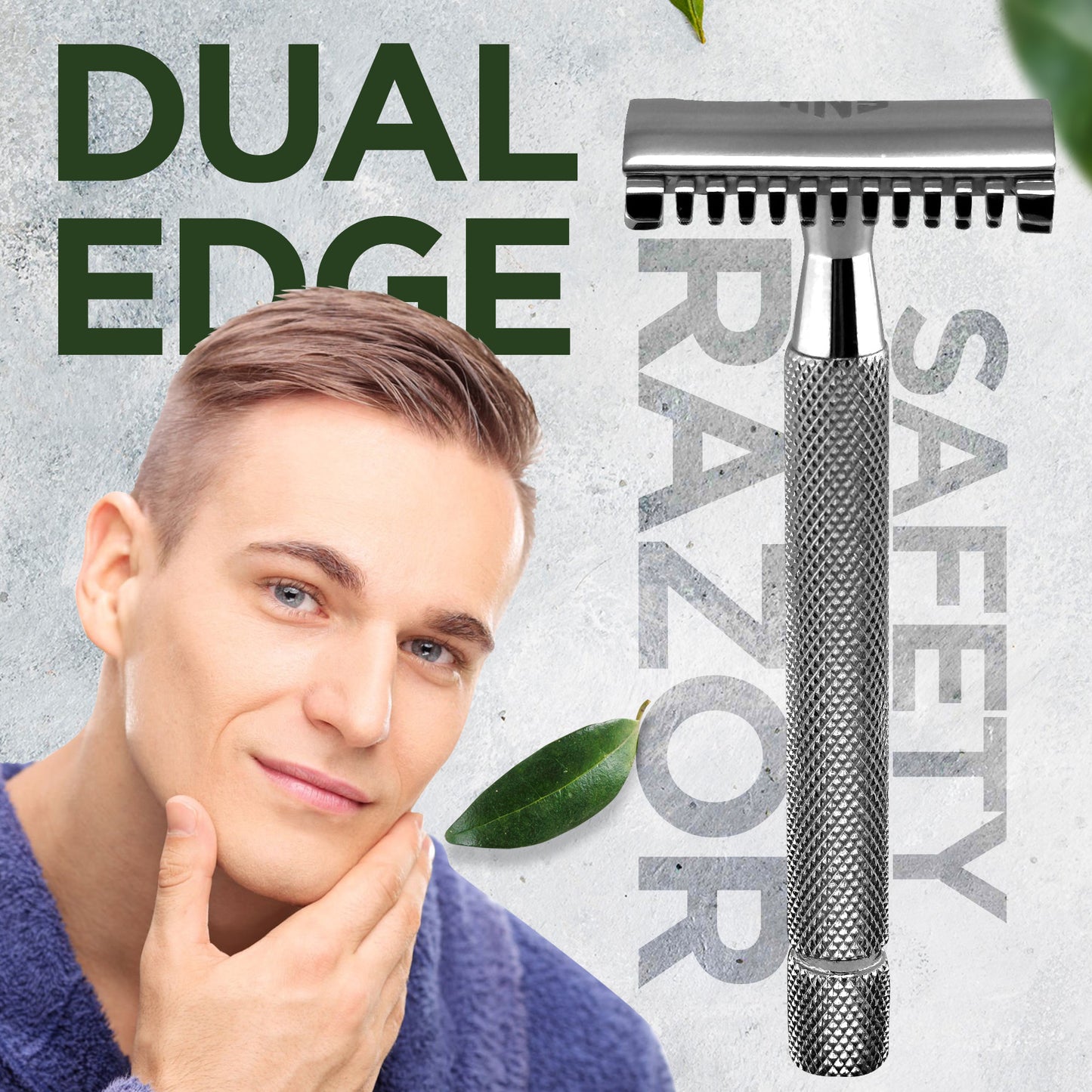 Open Comb Chrome Safety Razor For Long Hair | DE Shaving Razor