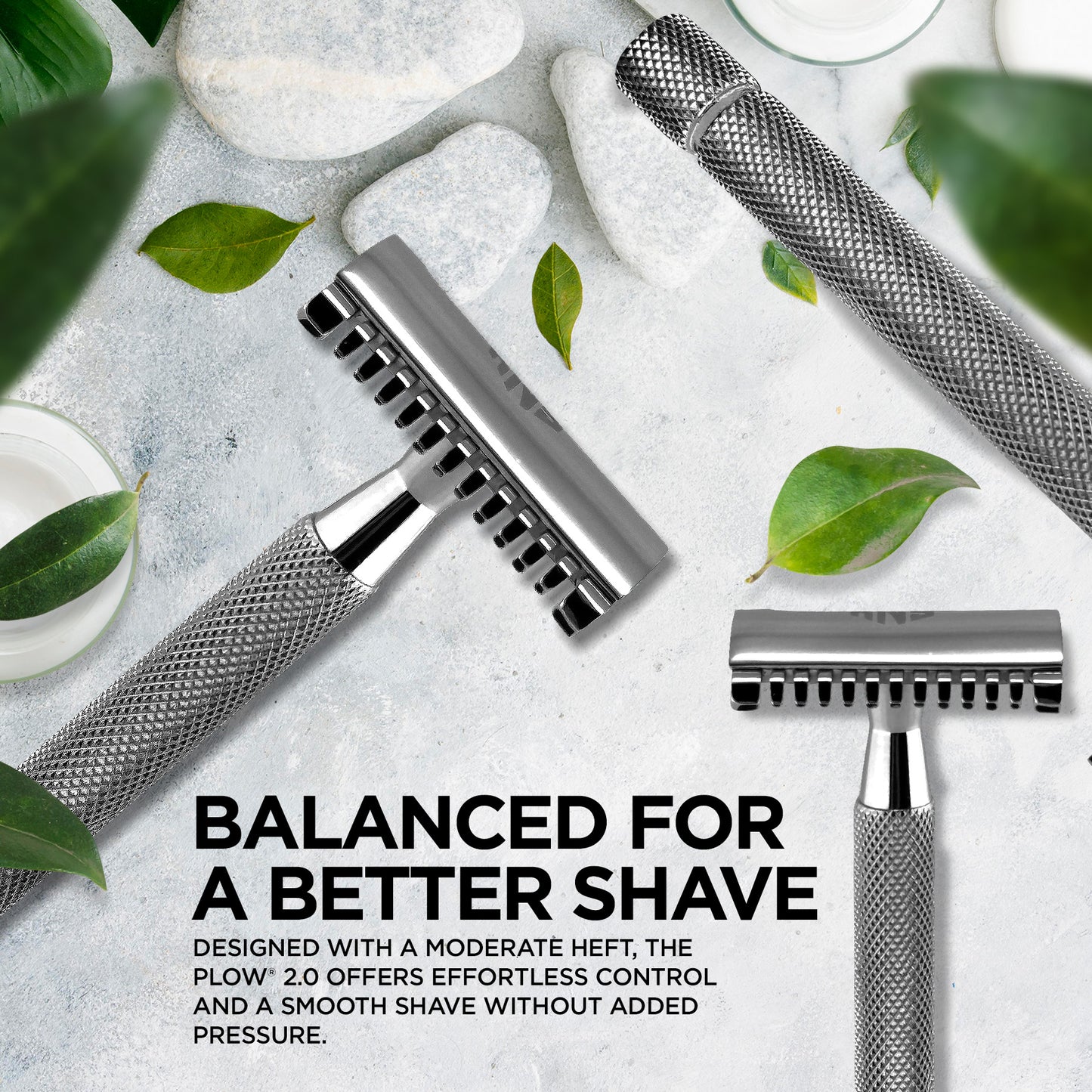 Open Comb Chrome Safety Razor For Long Hair | DE Shaving Razor