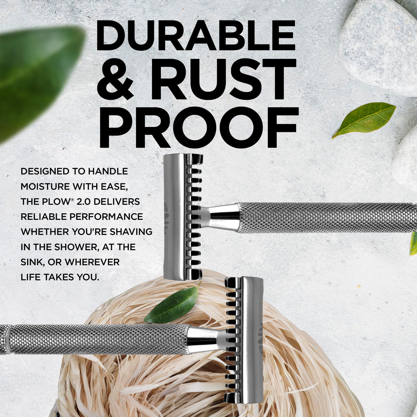 Open Comb Chrome Safety Razor For Long Hair | DE Shaving Razor