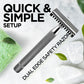 Open Comb Chrome Safety Razor For Long Hair | DE Shaving Razor