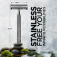 Open Comb Chrome Safety Razor For Long Hair | DE Shaving Razor