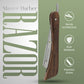 Handcrafted Knife-Handle Wooden Straight Edge Razor – Durable & Elegant