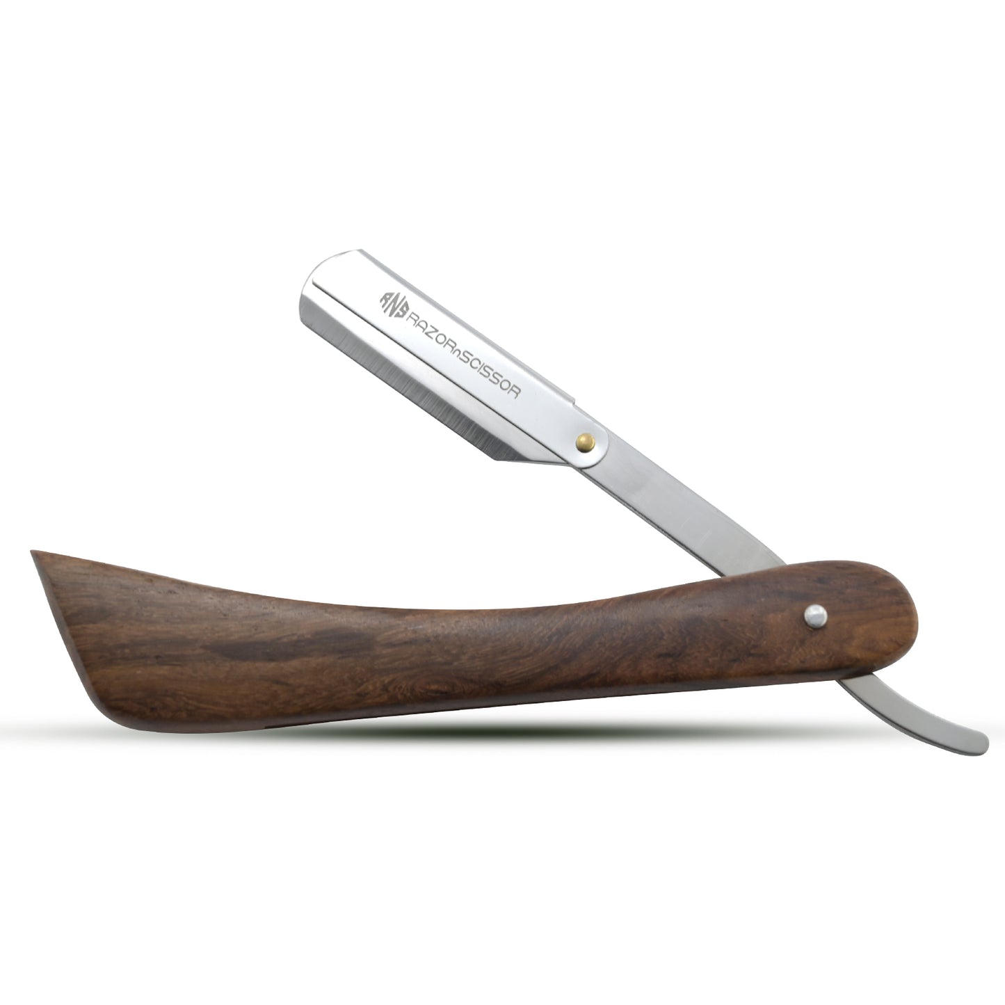 Handcrafted Knife-Handle Wooden Straight Edge Razor – Durable & Elegant