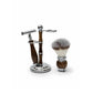 Elite Wood Double Edge Safety Razor Shaving Set – Brush, Stand & Razor