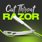 Personal Silver Stainless Steel Cut Throat Razor With Pierced