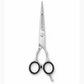5.5" Matte Silver | Beard & Mustache Scissor with Black Grip | Fixed Screw Grooming Scissor – RnS