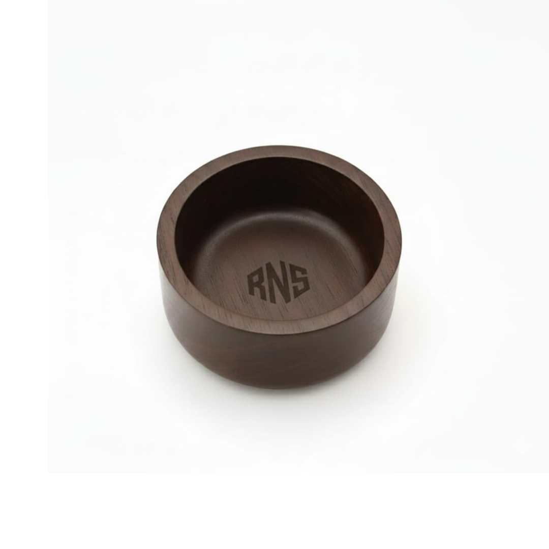 Classic Wooden Shaving Bowl – Handcrafted by Razor n Scissor