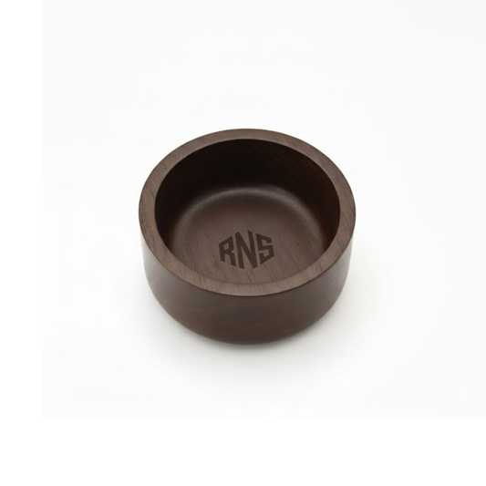 Classic Wooden Shaving Bowl – Handcrafted by Razor n Scissor
