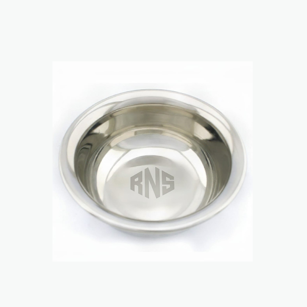 RnS Mirror-Finish Stainless Steel Shaving Soap Bowl – Rust Resistant