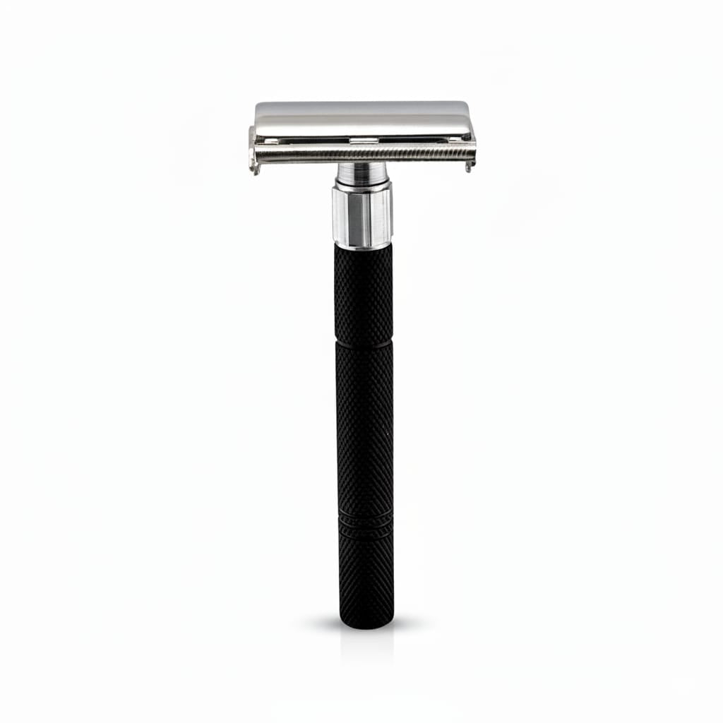Black Butterfly Open Double Edge Safety Razor