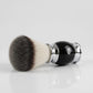 Alpha – Luxury Shaving Brush with Chrome Black Handle & Soft Bristles