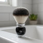 Alpha – Luxury Shaving Brush with Chrome Black Handle & Soft Bristles
