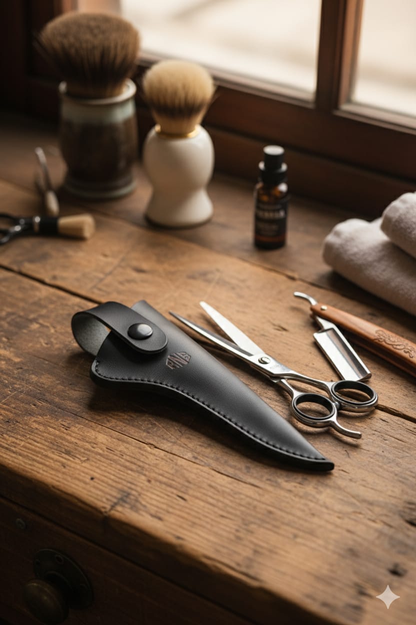 Barber Pouch Razor Protective Scissor Pouch – Travel Case for Barbers – RAZORnSCISSOR