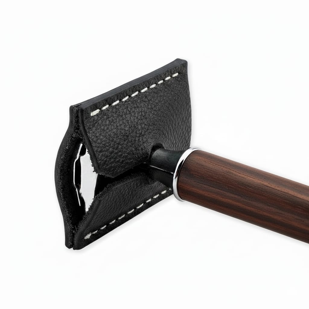 DE Razor Case – Leather Holder for Daily Storage (Brown & Black)
