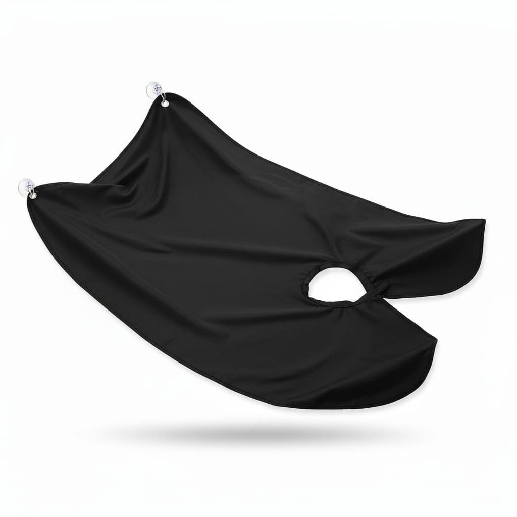 RNS Beard Trimming Apron with Mirror Grip – Mess-Free Grooming Cape