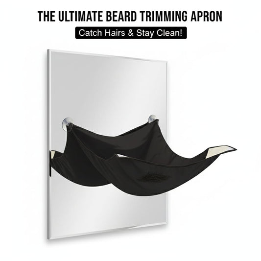 RNS Beard Trimming Apron with Mirror Grip – Mess-Free Grooming Cape