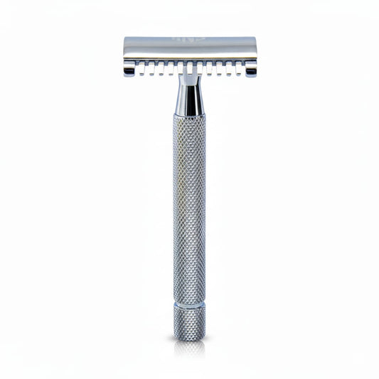 Open Comb Chrome Safety Razor For Long Hair | DE Shaving Razor