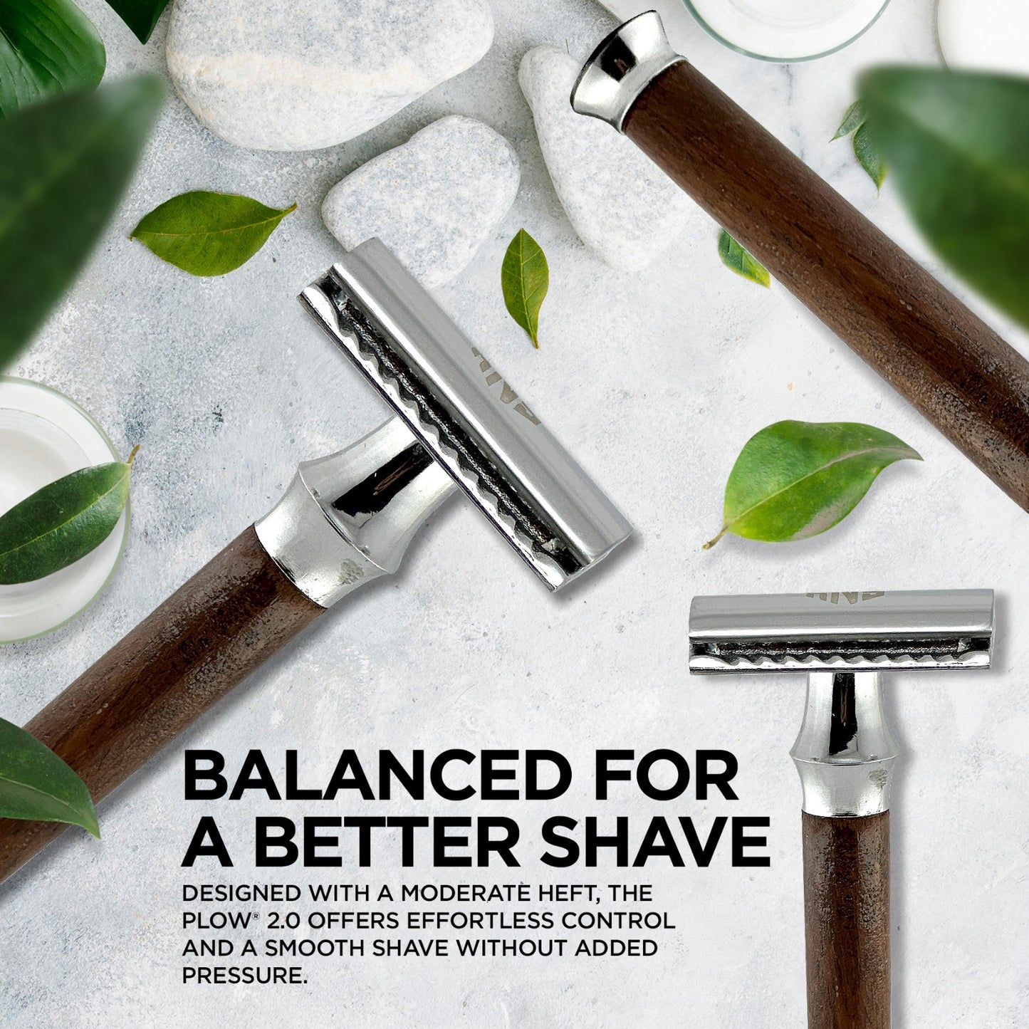 Wooden Pencil Handle DE Safety Razor – Classic Natural Wood Shaving Razor