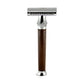 Wooden Pencil Handle DE Safety Razor – Classic Natural Wood Shaving Razor