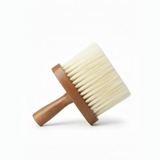RnS Premium Neck Duster Brush – Soft Bristles & Wooden Handle