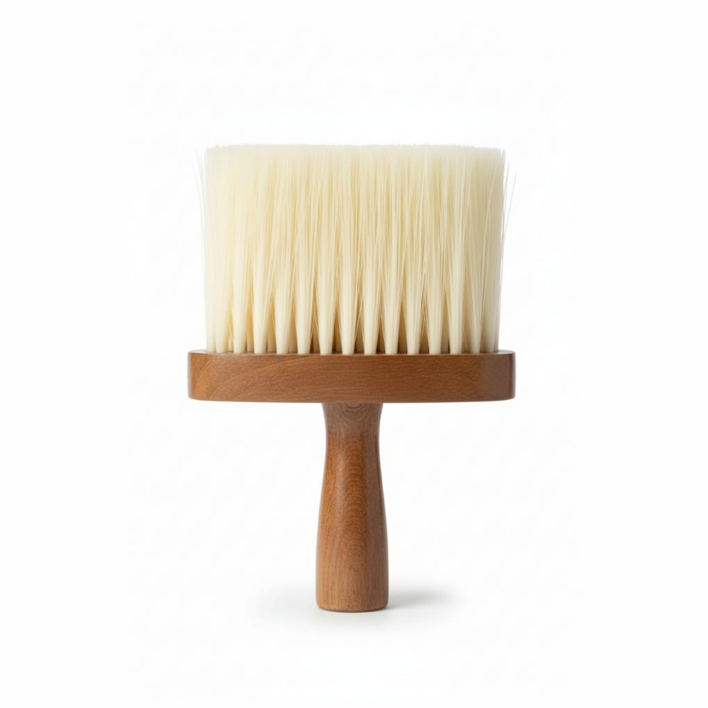 RnS Premium Neck Duster Brush – Soft Bristles & Wooden Handle
