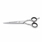 5.5" Matte Silver | Beard & Mustache Scissor with Black Grip | Fixed Screw Grooming Scissor – RnS