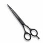 5.5” Chrome Black | Beard & Mustache Scissors – Fixed Screw Grooming Tool