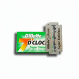 Gillette Double Edge Shaving Blades Sharp edge 7 0' Clock - Pack of 5