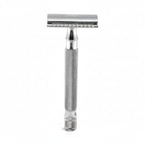 Classic - Chrome Double Edge Safety Razor with Textured Knurled Handle