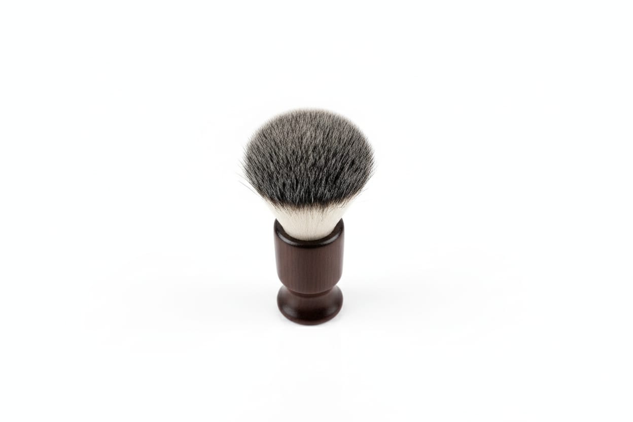 Premium Wooden Handle Shaving Brush With Soft Synthetic Bristles