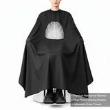 Mobile View Barber Apron – Waterproof Hair Cutting Cape with Clear Phone Window