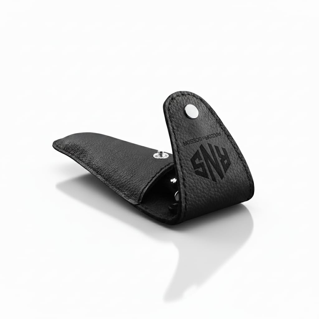 Travel Razor Case – Compact Black Pouch for Safety Razors